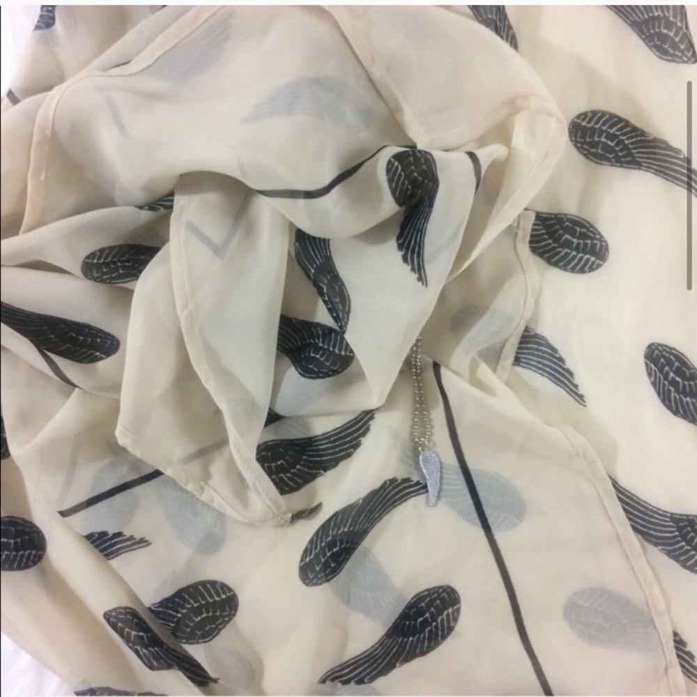 Donni Charm Light Tan Luxe Angel Wing Scarf